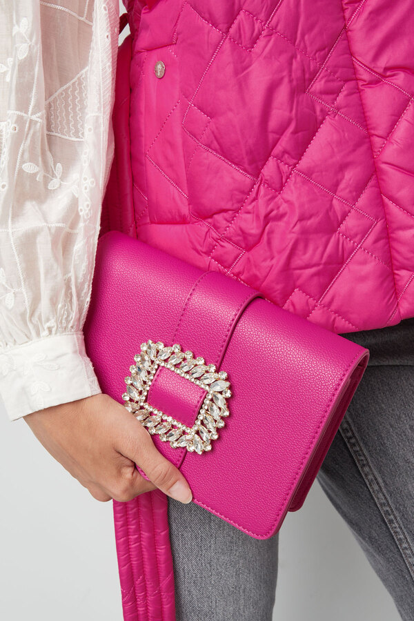 Bag buckle classy - pink